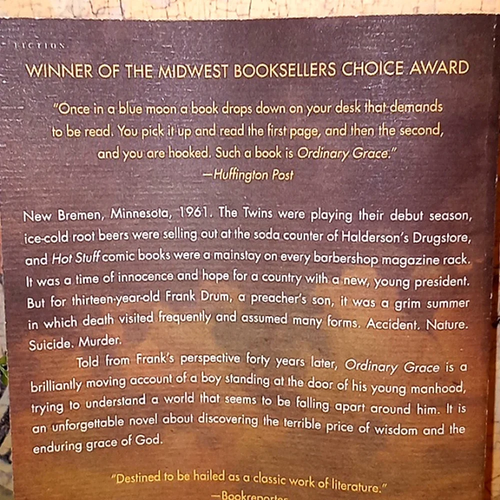 EDGAR AWARD BEST NOVEL~WILLIAM KENT KRUEGER 